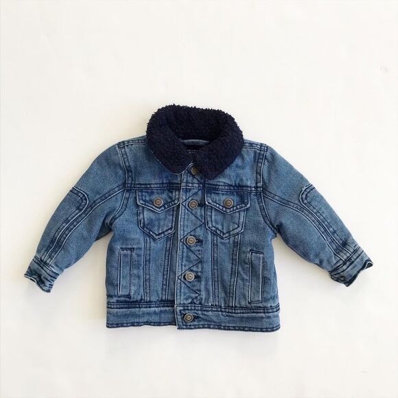 Urban republic sherpa lined jean jacket VGUC 12m - Picture 1 of 5